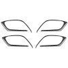 Car Carbon Fiber Inner Door Handle Decorative Sticker for Mazda CX-5 2017-2018, Left and Right Drive Universal