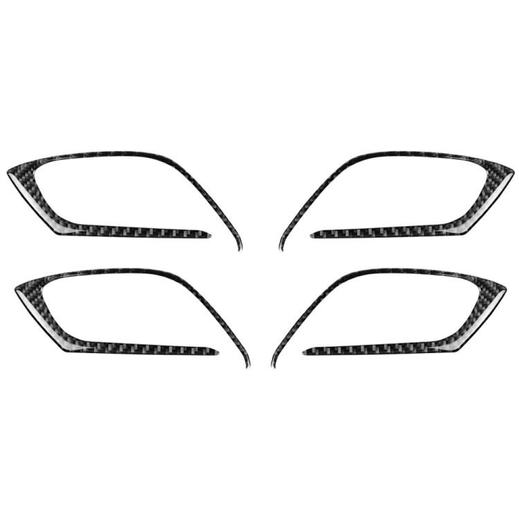 Car Carbon Fiber Inner Door Handle Decorative Sticker for Mazda CX-5 2017-2018, Left and Right Drive Universal