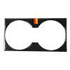 Car Carbon Fiber German Color Water Cup Holder Panel B Decorative Sticker for Mercedes-Benz GLE 2015-2017/GLS 2016-2018/ML 2012-2015/GL 2013-2015, Left and Right Drive Universal