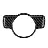 Car Carbon Fiber Solid Color Headlight Switch B Decorative Sticker for Mercedes-Benz A 2013-2018/B Class 2013-2018/C Class 2007-2013, Left Drive