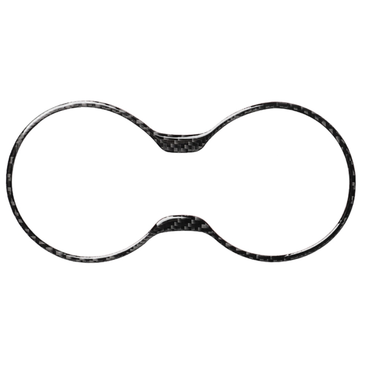 Car Carbon Fiber Water Cup Holder Frame Decorative Sticker for Lexus RX300 / 270 / 200T / 450h 2016-2019, Left and Right Drive Universal