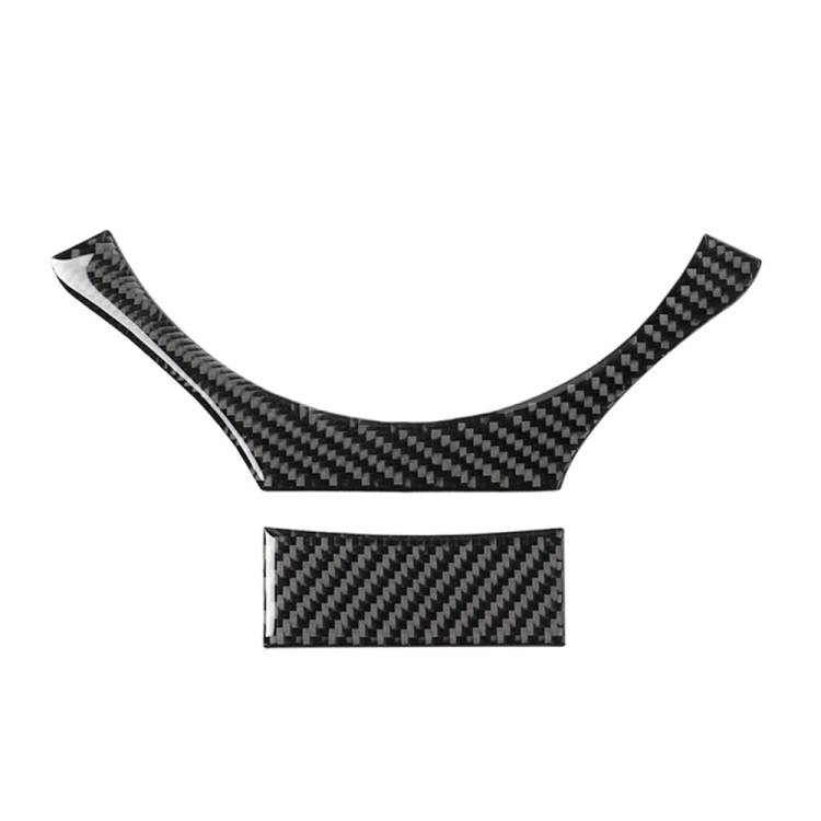 Car Carbon Fiber Steering Wheel Sets Decorative Sticker for Lexus NX200 / 200t / 300h 2014-2021, Left and Right Drive Universal