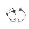 Car Carbon Fiber Big Left and Right Air Outlet Decorative Sticker for Lexus IS250 300 350C 2006-2012, Right Drive