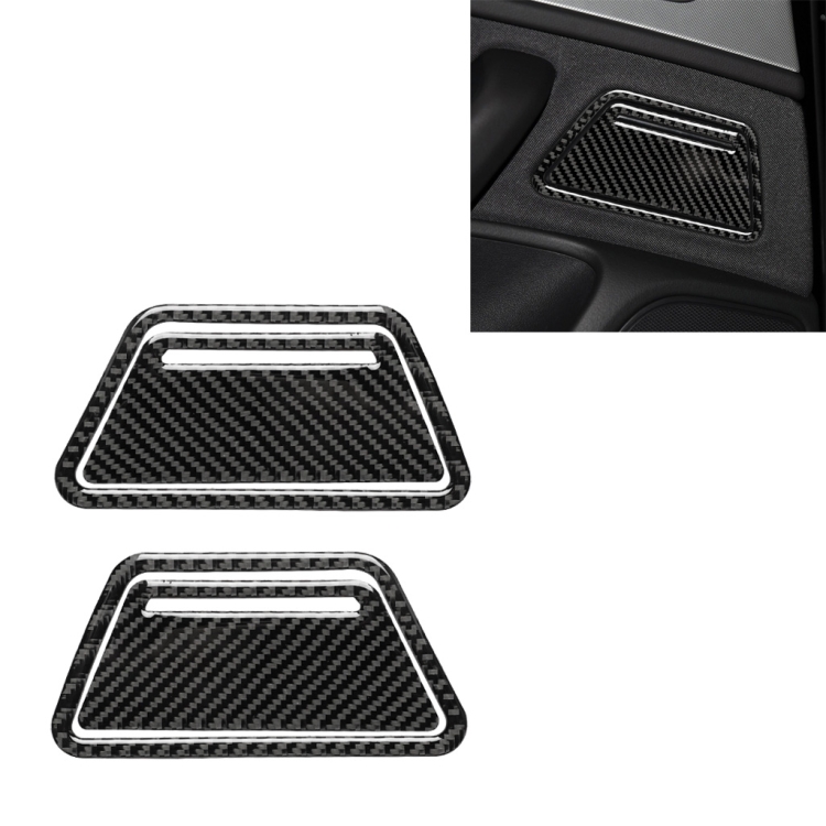 Car Carbon Fiber Ashtray Panel Decorative Sticker for Audi A6 S6 C7 A7 S7 4G8 2012-2018, Left and Right Drive Universal