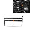 Car Carbon Fiber German Flag Color Air Conditioning CD Panel Decorative Sticker for Audi A6 2005-2011, Left and Right Drive Universal