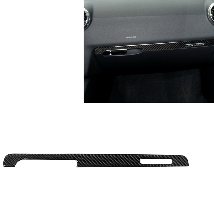 Car Carbon Fiber Passenger Seat Decorative Strip for Audi TT 8n 8J MK123 TTRS 2008-2014, Left Drive
