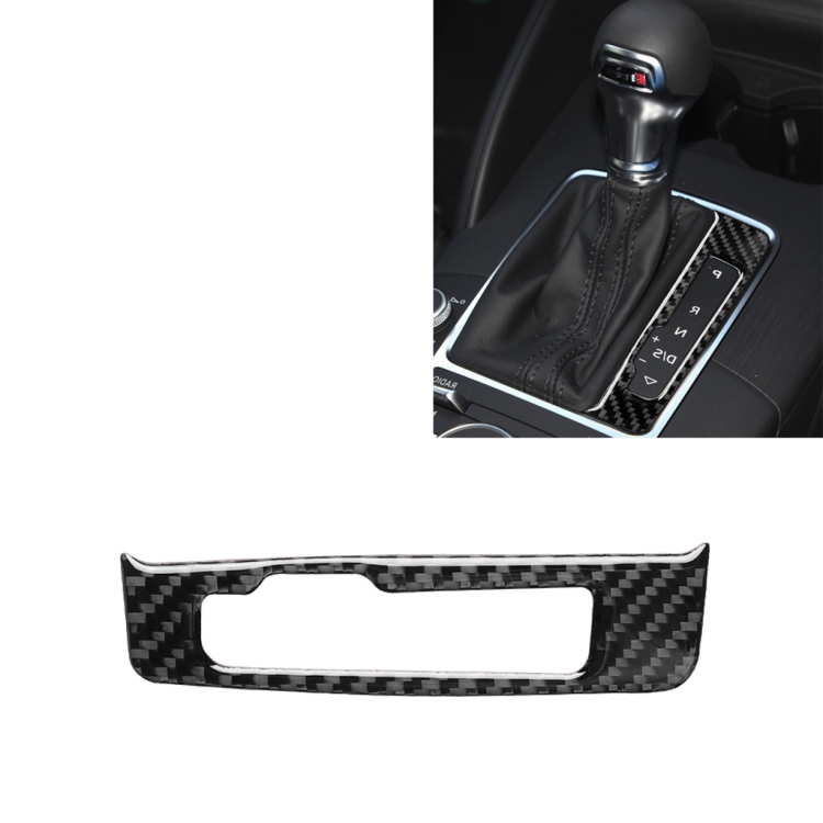 Car Carbon Fiber Gear Shift Frame Decorative Sticker for Audi A3 / 8V 2014-2019, Right Drive
