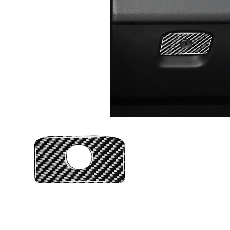 Car Carbon Fiber Front Passenger Seat Storage Box Handle Decorative Stickers for Jaguar F-PACE X761 XE X760 XF X260 2016-2020, Left and Right Drive Universal