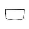 Car Carbon Fiber Solid Color Dashboard Horn Frame Decorative Sticker for BMW E70 X5 / E71 X6 2008-2013, Left and Right Drive Universal