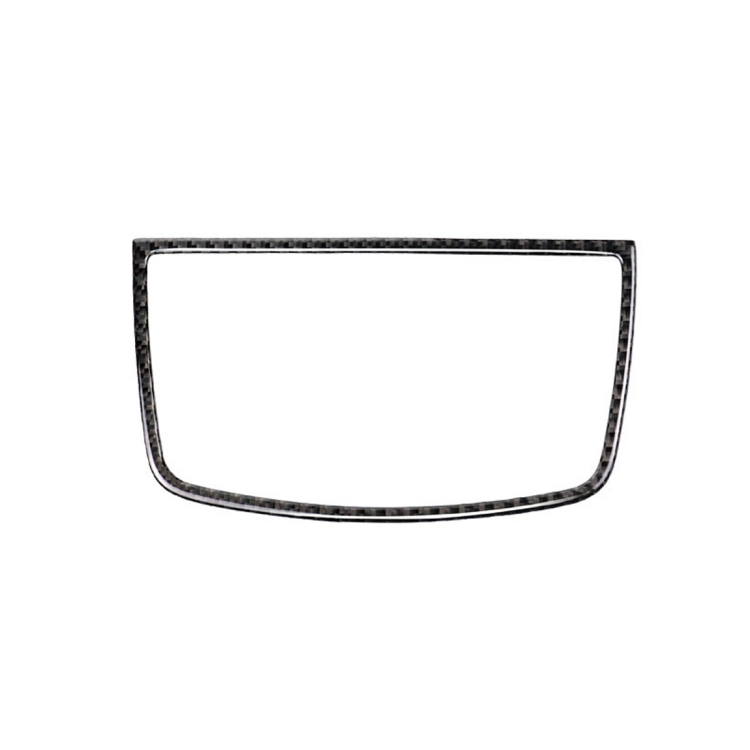 Car Carbon Fiber Solid Color Dashboard Horn Frame Decorative Sticker for BMW E70 X5 / E71 X6 2008-2013, Left and Right Drive Universal