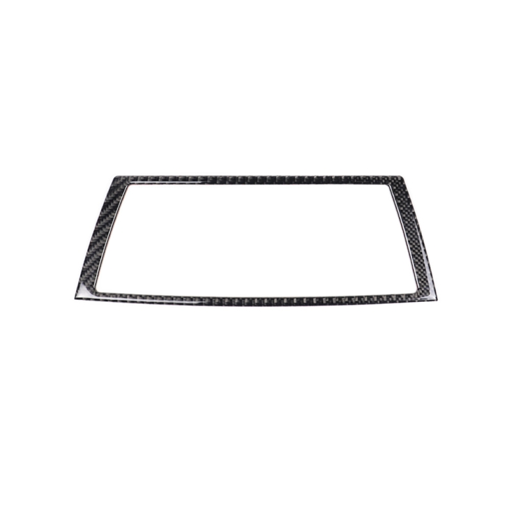 Car Carbon Fiber Solid Color Navigation Frame Decorative Sticker for BMW E70 X5 / E71 X6 2008-2013, Left and Right Drive Universal
