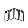 4 in 1 Car Carbon Fiber Tricolor Door Handle Decorative Sticker for BMW 2008-2014 X5 E70 / E71, Left Drive
