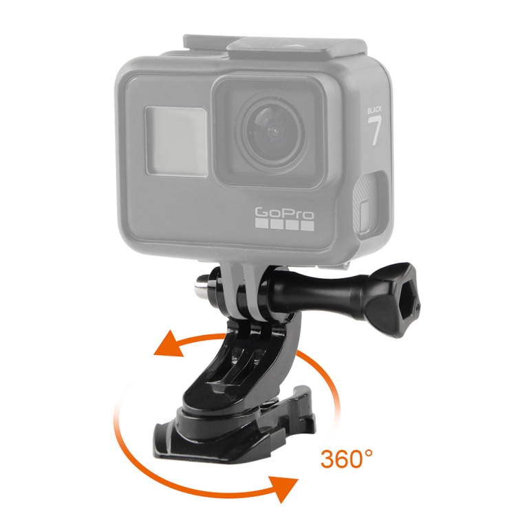 GP451 360-degree Rotating J-type Base for GoPro Hero12 Black / Hero11 /10 /9 /8 /7 /6 /5, Insta360 Ace / Ace Pro, DJI Osmo Action 4 and Other Action Cameras