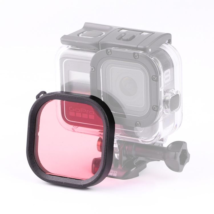 Square Housing Diving Color Lens Filter for GoPro HERO8 Black Original Waterproof Housing