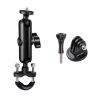 9cm Connecting Rod 20mm Ball Head Motorcycle Handlebar Fixed Mount Holder with Tripod Adapter & Screw for GoPro Hero12 Black / Hero11 /10 /9 /8 /7 /6 /5, Insta360 Ace / Ace Pro, DJI Osmo Action 4 and Other Action Cameras
