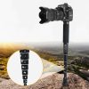 BEXIN P308D Portable Travel Outdoor DSLR Camera Aluminum Alloy Monopod Holder
