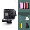 For GoPro HERO8 Black 45m Waterproof Housing Protective Case with Buckle Basic Mount & Screw & (Purple, Red, Pink) Filters & Floating Bobber Grip & Strap & Anti-Fog Inserts