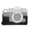 1/4 inch Thread PU Leather Camera Half Case Base for FUJIFILM X-T3/X-T2