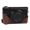 1/4 inch Thread PU Leather Camera Half Case Base for Canon G7 X Mark III / G7 X3