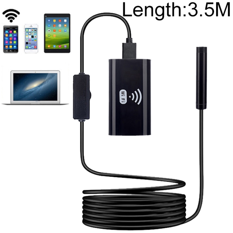 F99 HD Mobile Phone Endoscope, 8mm Waterproof Pipe Endoscope, Wifi Version, Flexible Cord, Length: 3.5m