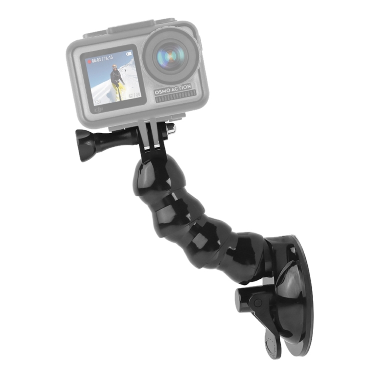 Suction Cup Jaws Flex Clamp Mount for GoPro Hero11 Black / HERO10 Black /9 Black / HERO8 Black /7 /6 /5 /5 Session /4 Session /4 /3+ /3 /2 /1, DJI Osmo Action, Xiaoyi and Other Action Cameras
