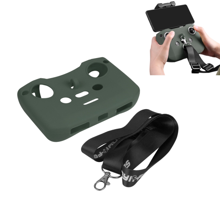 Sunnylife AIR2-Q9290 Remote Control Silicone Protective Case with lanyard for DJI Mavic Air 2