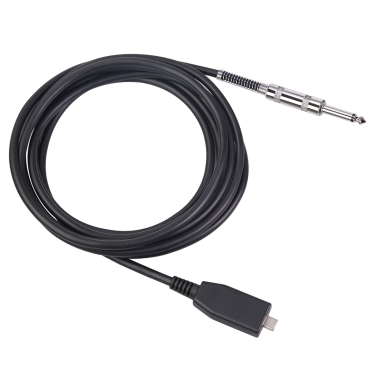 TY48S USB-C / Type-C to 6.35mm Electric Guitar Recording Cable
