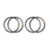 Car Carbon Fiber Door Horn Ring Decorative Sticker for Mercedes-Benz C Class W205 C180 C200 C300 GLC, Left and Right Drive Universal