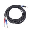 TC195BULS01 3.5mm Male to Dual 6.35mm Mono Male Audio Cable