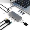 BL10V 10 in 1 USB-C / Type-C to RJ45 + VGA + HDMI + 3.5mm AUX + SD / TF Card Slot + PD USB-C / Type-C + USB 3.0 + 2 USB 2.0 Ports Docking Station HUB