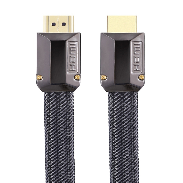 3m 2.0 Version  HD Cable 19 + 1 Standard Oxygen-Free Copper Metal Sshell 4K TV Flat Cable