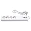 SM-SO306-E 4 Holes + 2 USB Multi-purpose Smart Power Strip, EU Plug