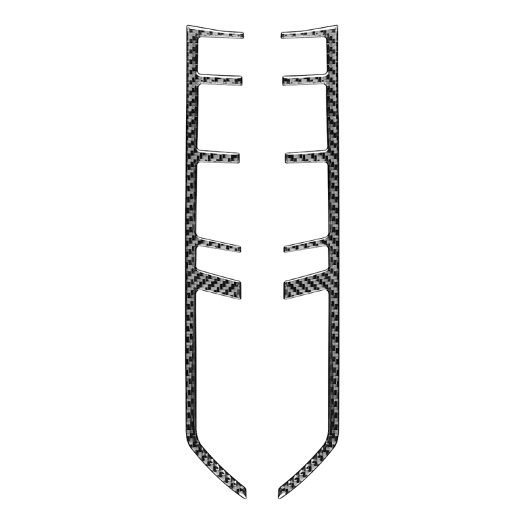 Car Carbon Fiber Central Control Button Frame Decorative Sticker for Porsche Panamera 2010-2016, Left and Right Drive