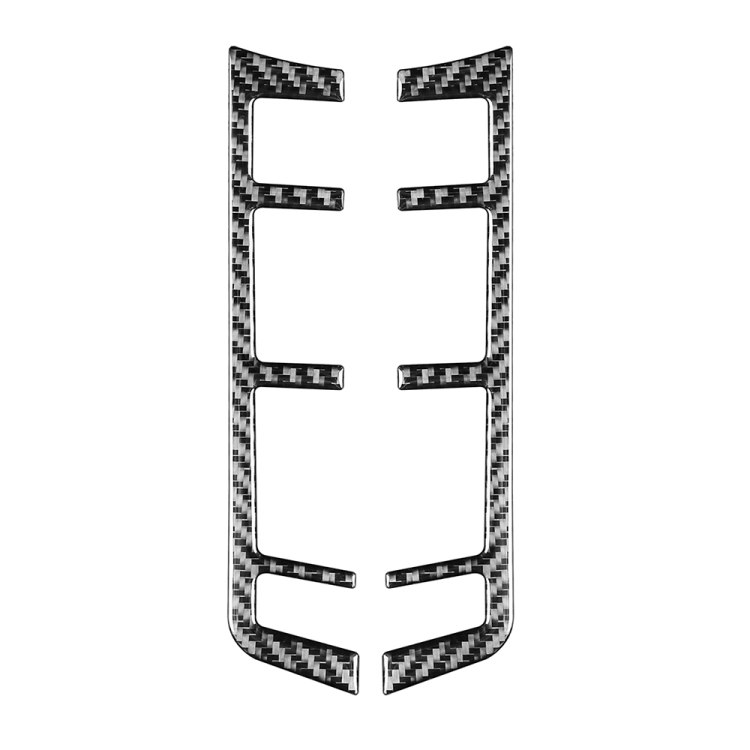 Car Carbon Fiber Rear Row Button Frame Decorative Sticker for Porsche Panamera 2010-2016, Left and Right Drive