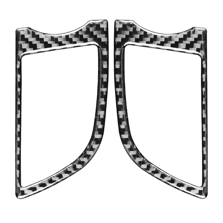 Car Carbon Fiber Dashboard Air Outlet Decorative Sticker for Porsche Panamera 2010-2016, Left and Right Drive