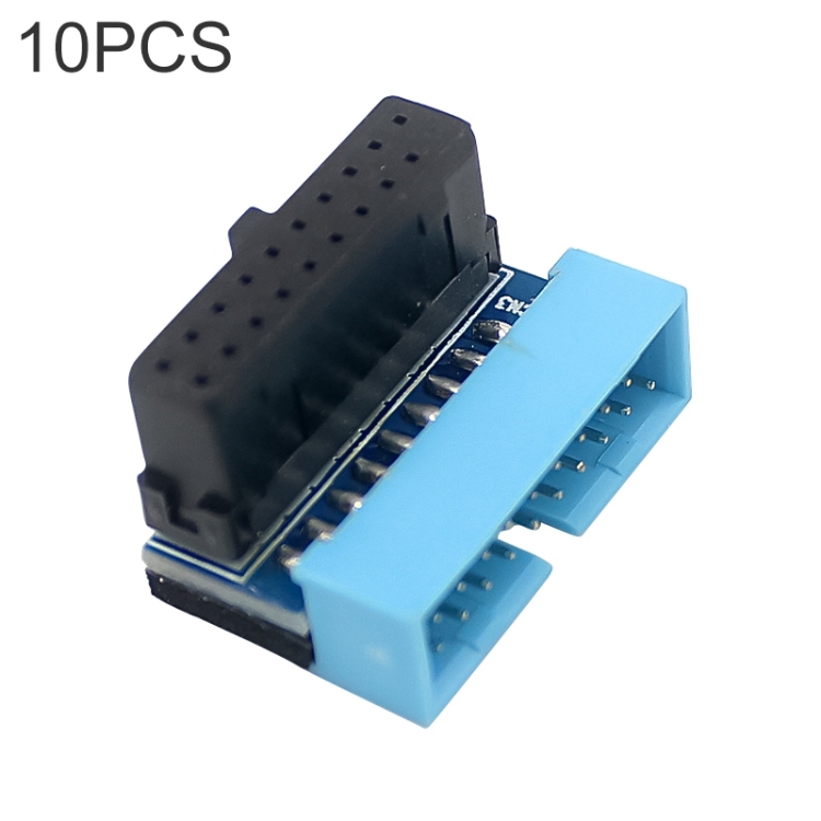 10 PCS 3.0 19P 20P Motherboard Male To Female Extension Adapter, Model: