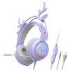 SOYTO SY-G25 Antlers RGB HD Microphone 3D Space Sound Wired Gaming Headset
