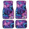 4 in 1 Butterfly Pattern Universal Printing Auto Car Floor Mats Set