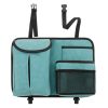 2 PCS Car Seat Back Hanging Bag Sheepskin Leather Storage Bag With Hook