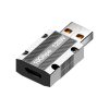 120W Type-C Female to USB 3.0 Male Zinc Alloy Straight Adapter