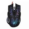 HXSJ A888B 6-keys Crackle Colorful Lighting Wired Gaming Mouse
