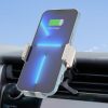 C38 Fan Cooling Dual Coil Car Phone Holder Wireless Charger