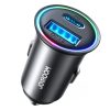 JOYROOM JR-CCN04 60W PD+QC3.0 Mini Metal Car Charger