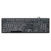MC-K315 104 Keys Large Characters Blacklit Wired Keyboard