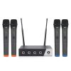 XTUGA S400 Professional 4-Channel UHF Wireless Microphone System with 4 Handheld Microphone