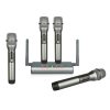 XTUGA U-F4600 Professional 4-Channel UHF Wireless Microphone System with 4 Handheld Microphone