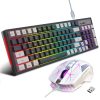 HXSJ L98 2.4G Wireless RGB Keyboard and Mouse Set 104 Keys + 1600DPI Mouse