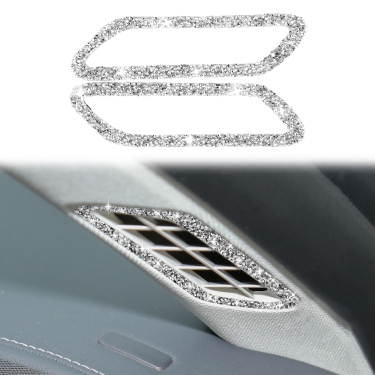 For Ford Mustang Mach E 2021 Car Door Pillar Air Outlet Diamond Decorative Sticker