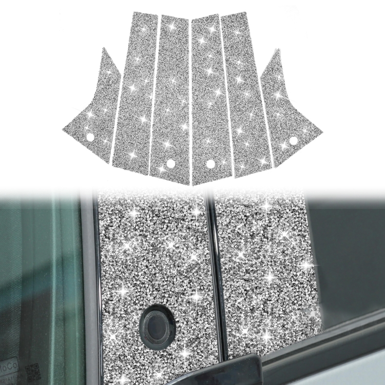 For Ford Mustang Mach E 2021 Car B-pillar Diamond Decorative Sticker