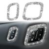 For Ford Mustang Mach E 2021 Car Door Lock Button Diamond Decorative Sticker, Left Drive